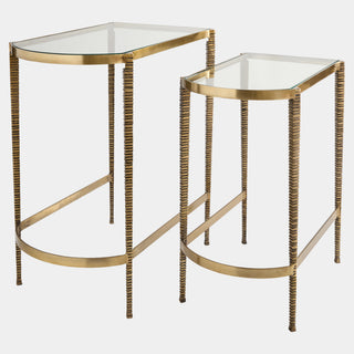Arco Textured Nesting Tables, set detail