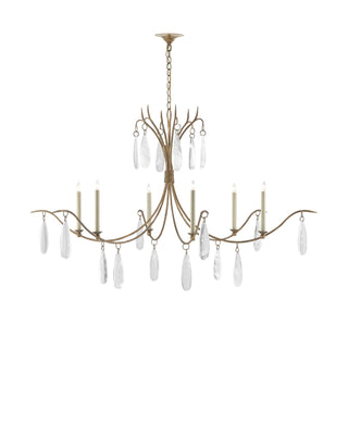 Marshallia Large Gold Chandelier, alternate view 3