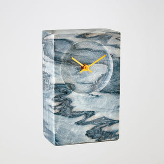 Appellative Marble Tower Clock, Black/Gray
