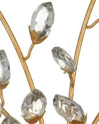 Forget-Me-Not Gold Wall Sconce, alternate view 3
