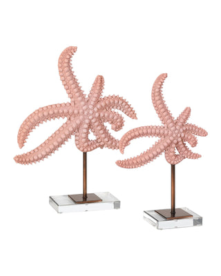 Starfish Set of 2 in pink and composite