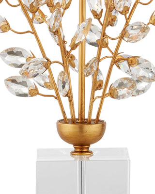 Forget-Me-Not Gold Table Lamp, alternate view 2