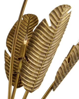 Tropical Grande Brass Floor Lamp, alternate view 2