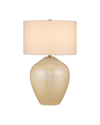 Eiderdown Table Lamp in beige and ceramic