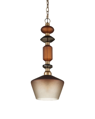 Mandeville Pendant in butter rum sandbar and matte ombre