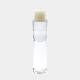 Low Bipolar Candleholder, Crystal, alternate view 3