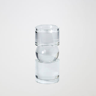 Mid Bipolar Candleholder, Crystal