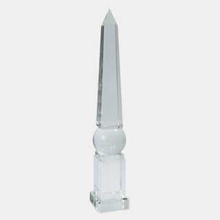 Emma Tall Crystal Obelisk, alternate view 2