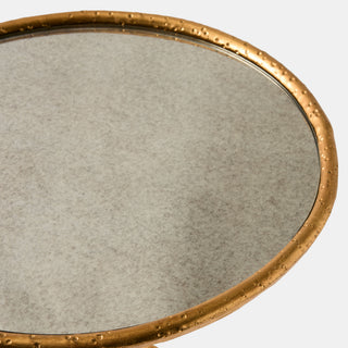 Giorgio Side Table, Gold Leaf, corner detail