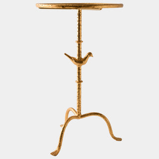 Giorgio Side Table, Gold Leaf, side view