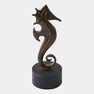 Cava Marino Finned Sculpture in cast iron and marble