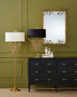 Forget-Me-Not Gold Table Lamp, alternate view 5