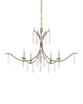 Marshallia Small Gold Chandelier, alternate view 3