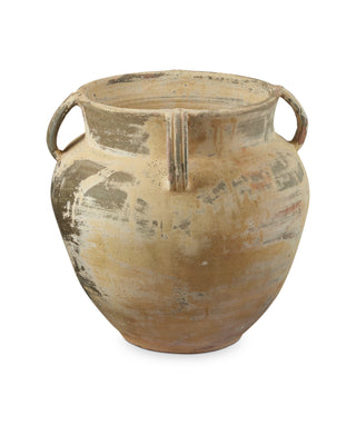 Agrigento Antique White Planter in terracotta
