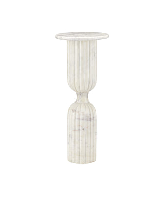 Passementerie White Marble Drinks Table