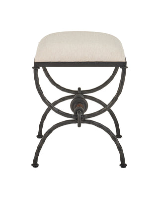Agora Ottoman, Belgian Linen Weave, alternate view 4