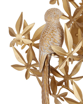 Aviary Gold Wall Sconce, Right, alternate view 2
