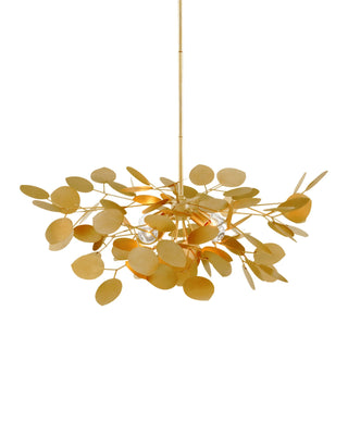 Lunaria Small Gold Chandelier, alternate view 3