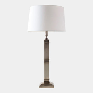 Cast Metal Table Lamp in aluminum