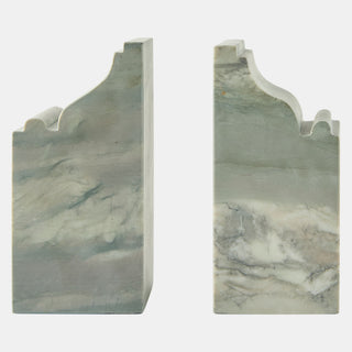 Arch Bookends, Green, front view