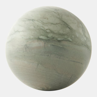 Orb Accent, Green Marble, front view