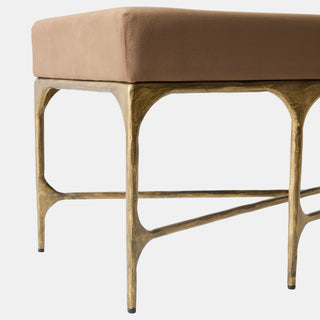 Hunter Bench, Antique Gold, base detail