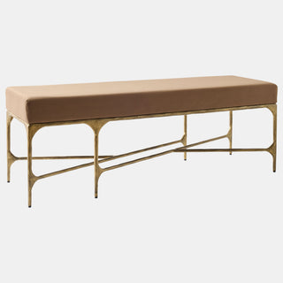 Hunter Bench, Antique Gold, side view