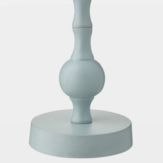 Bobbin Totem Candlesticks, Green, base detail