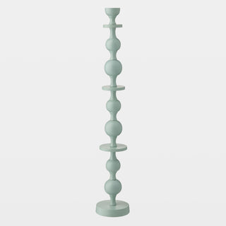 Bobbin Totem Candlesticks, Green, side view