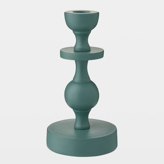 Bobbin Totem Candlesticks, Green, side view