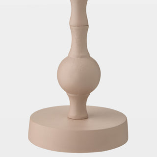 Bobbin Totem Candlesticks, Pink, base detail