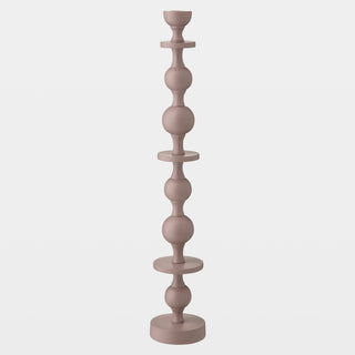 Bobbin Totem Candlesticks, Pink, side view