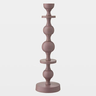 Bobbin Totem Candlesticks, Pink, side view