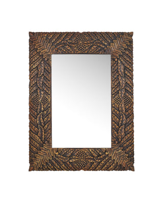 Schwarzwald Mirror in weathered brown and wood