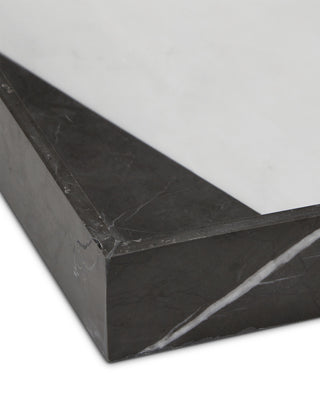 Sena Black & White Marble Tray, alternate view 2