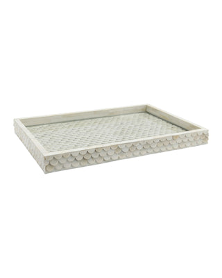 Uroko Tray in natural white and bone