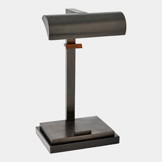 Edgar Tabletop Easel Lamp, Bronze, crafted in brass and granite