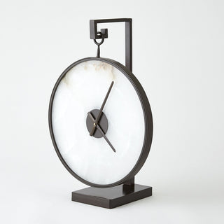 Anya Clock, Black/Bronze, side view