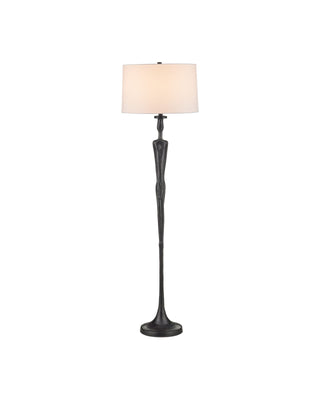 Mirage Floor Lamp in black and cast aluminum