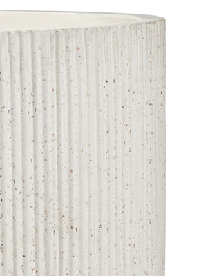 Ridge Large Ivory Terrazzo Planter, alternate view 2