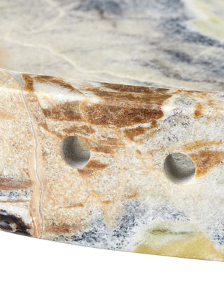 Freya Floral Jade Marble Tray, alternate view 3