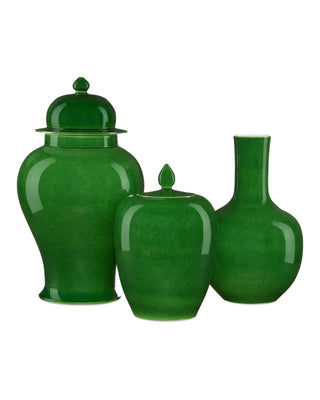 Imperial Green Long Neck Vase, alternate view 3