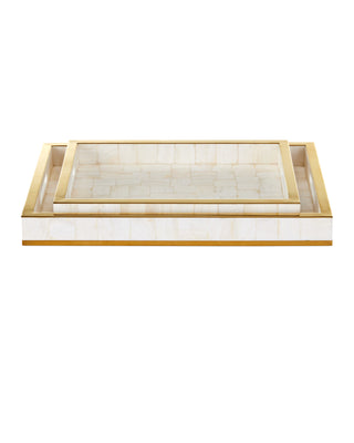Casey Mother of Pearl Tray Set of 2, alternate view 3