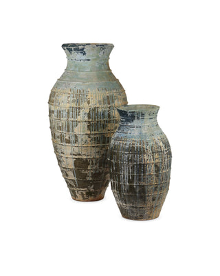 Ragusa Large Antique Blue Drip Urn, alternate view 7