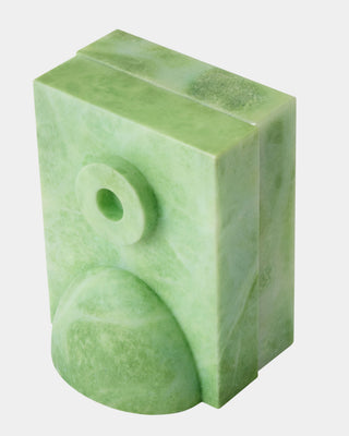 Barakoa Bookends, Alabaster, Lime, base detail