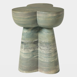 Trinidad Side Table, Green, back view