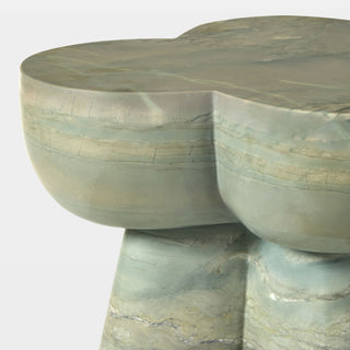 Trinidad Side Table, Green, corner detail