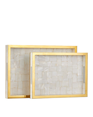 Casey Mother of Pearl Tray Set of 2, alternate view 4