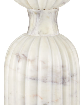 Passementerie White Marble Drinks Table, alternate view 2