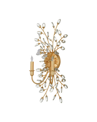 Forget-Me-Not Gold Wall Sconce, alternate view 5